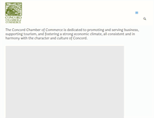 Tablet Screenshot of concordchamberofcommerce.org